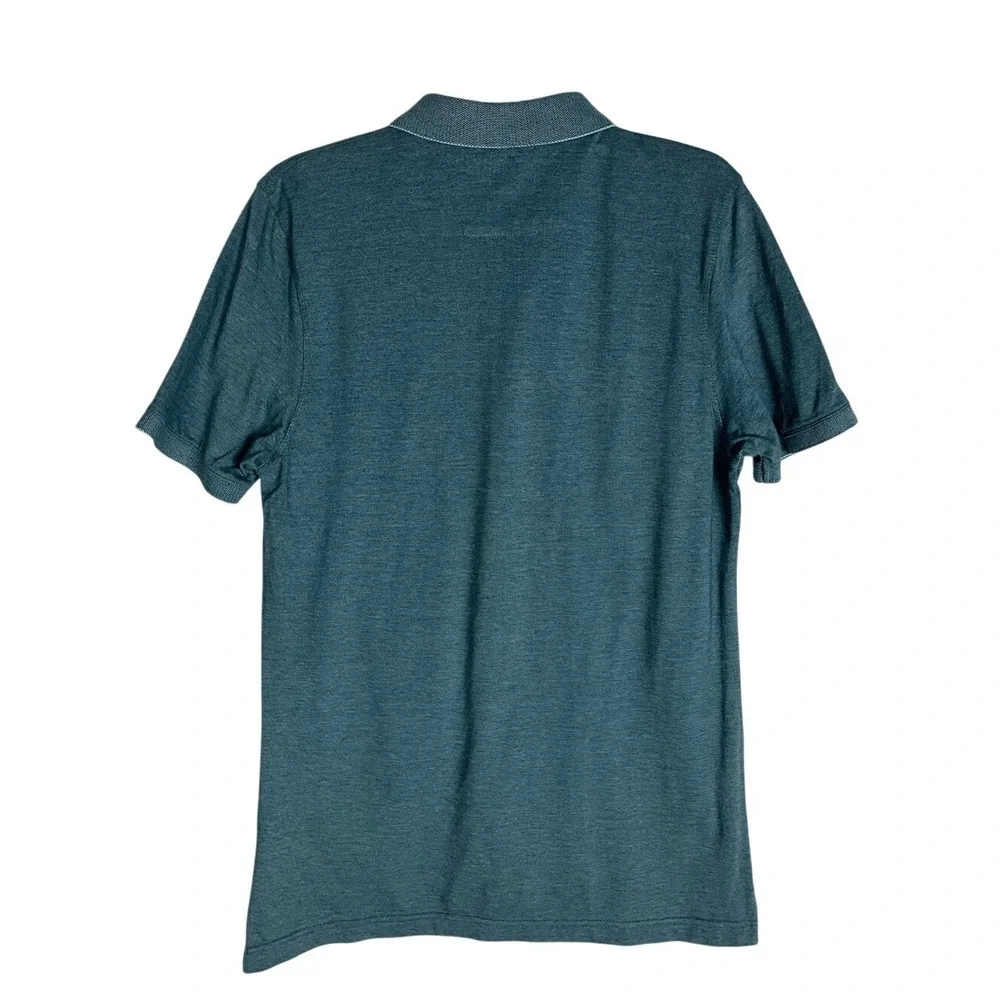 Banana Republic Blue Turquoise Short Sleeve 100% Cotton Polo Men's‎ Size L